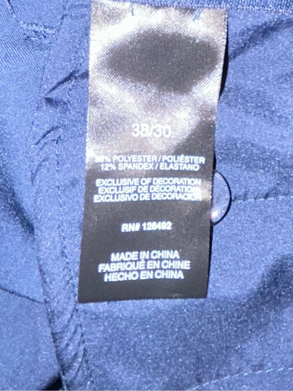 Greg Norman Collection Dark Navy Performance Flat Front Pants
